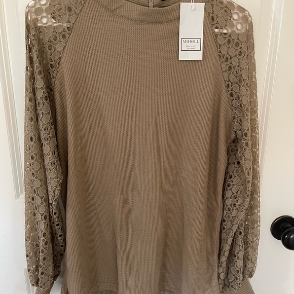 Taupe top Miholl - Picture 2 of 4
